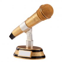 Karaoke King Music Microphone Trophy | 175mm | G5