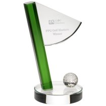 Fairway Flag Crystal Golf Trophy | 159mm |