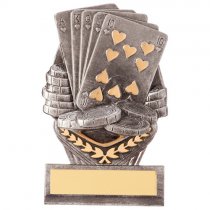 Falcon Poker Cards Trophy | 105mm | G9