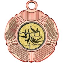 Gymnastics Tudor Rose Medal | Bronze | 50mm