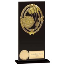 Maverick Fusion Darts Trophy | Black Glass | 180mm |