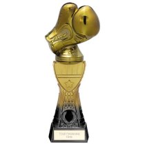 Fusion Viper Tower Boxing Glove Trophy | Black & Gold | 250mm | G7
