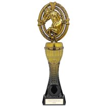 Maverick Heavyweight Equestrian Trophy | Black & Gold | 230mm | G5