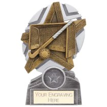 The Stars Hockey Plaque Trophy | Silver & Gold | 130mm | G9