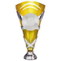 X Factors Silver & Gold Trophy Cup | Heavy Marble Base | 215mm | S7