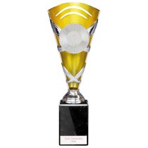 X Factors Silver & Gold Trophy Cup | Heavy Marble Base | 260mm | E4294B