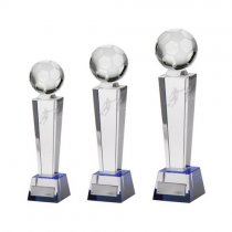 Legend Tower Crystal Football Trophy | 180mm | S5