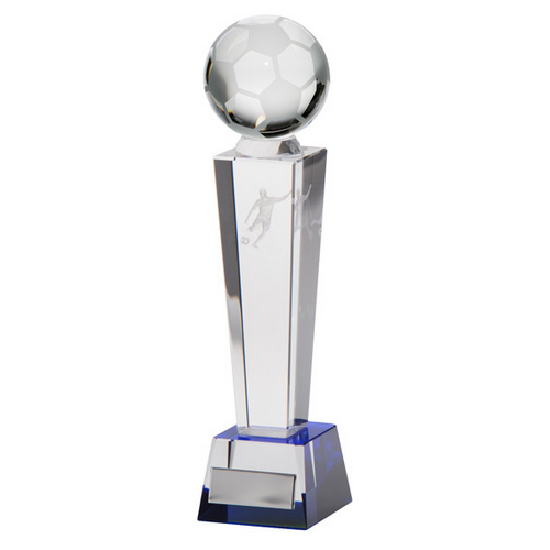 Legend Tower Crystal Football Trophy | 245mm | S5