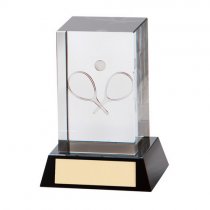 Conquest Tennis 3D Crystal Trophy | 90mm | G5