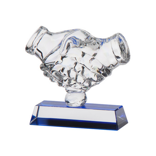 Fairplay Handshake Crystal Trophy | 120mm | S9