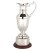 Nickel Plate Claret Jug on Wood Plinth with Band | 210mm |  - SV789