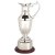 Nickel Plate Claret Jug on Wood Plinth with Band | 310mm |  - SV791