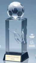 Sterling Football Crystal Trophy | 145mm | G7