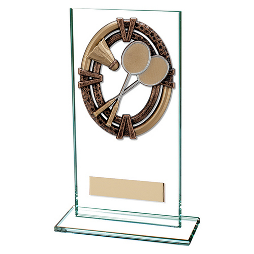 Maverick Legacy Badminton Jade Glass Trophy | 160mm |
