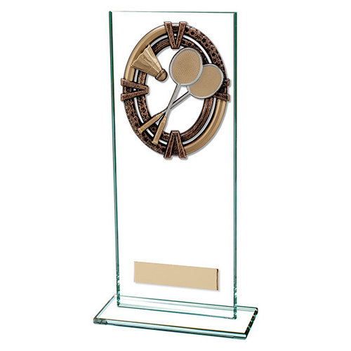 Maverick Legacy Badminton Jade Glass Trophy | 200mm |