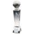 3D Crystal Column Football Trophy | Image inside | 165mm | S20 - T9423