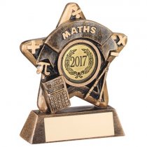 School Mini Star Maths Trophy | 95mm |