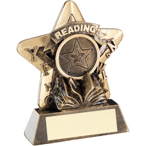 School Mini Star Reading Trophy | 95mm |
