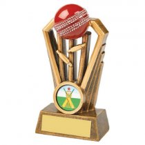 Stumps Red Ball Cricket Trophy | 125mm | G7