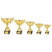 Marquise Gold Presentation Trophy Cup with Handles | Metal Bowl | 300mm | G52