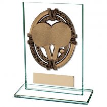 Maverick Legacy Table Tennis Jade Glass Trophy | 125mm |
