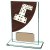 Colour Curve Dominoes Jade Glass Trophy | 125mm |  - CR4623AA