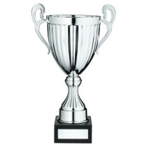 Silver Conical Trophy Cup With Handles | 267mm
