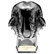 Invincible Heavyweight Football Trophy | Carbon & Platinum | 160mm | G24