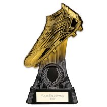 Rapid Strike Football Trophy | Heavyweight | Fusion Gold & Carbon Black | 120mm | G5