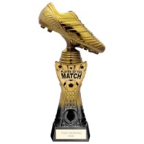 Fusion Viper Boot Player of the Match Football Trophy | Black & Gold | 255mm | G7