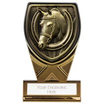 Fusion Cobra Equestrian Trophy | Black & Gold | 110mm | G9