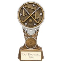 Ikon Tower Hockey Trophy | Antique Silver & Gold | 150mm | G24