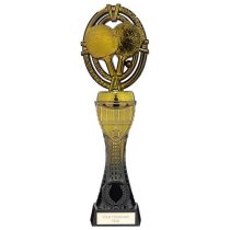 Maverick Heavyweight Table Tennis Trophy | Black & Gold | 230mm | G5