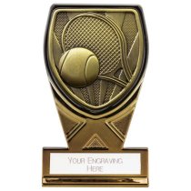 Fusion Cobra Tennis Trophy | Black & Gold | 110mm | G9
