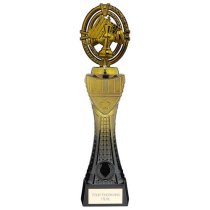 Maverick Heavyweight Chess Trophy | Black & Gold | 290mm | G24
