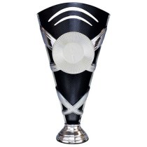 X Factors Silver & Black Trophy Cup | Heavy Marble Base | 215mm | S7