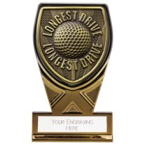 Fusion Cobra Golf Longest Drive Trophy | Black & Gold | 110mm | G9