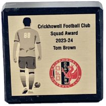 Tower Trophies Marble Football Squad Award | Always Team First | 75 x 75mm