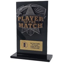 Jet Glass Shield Player of the Match Trophy | 140mm | G25