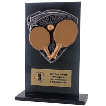 Jet Glass Shield Table Tennis Trophy | 140mm | G25