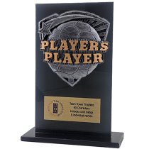 Jet Glass Shield Football Players Player Trophy | 140mm | G25